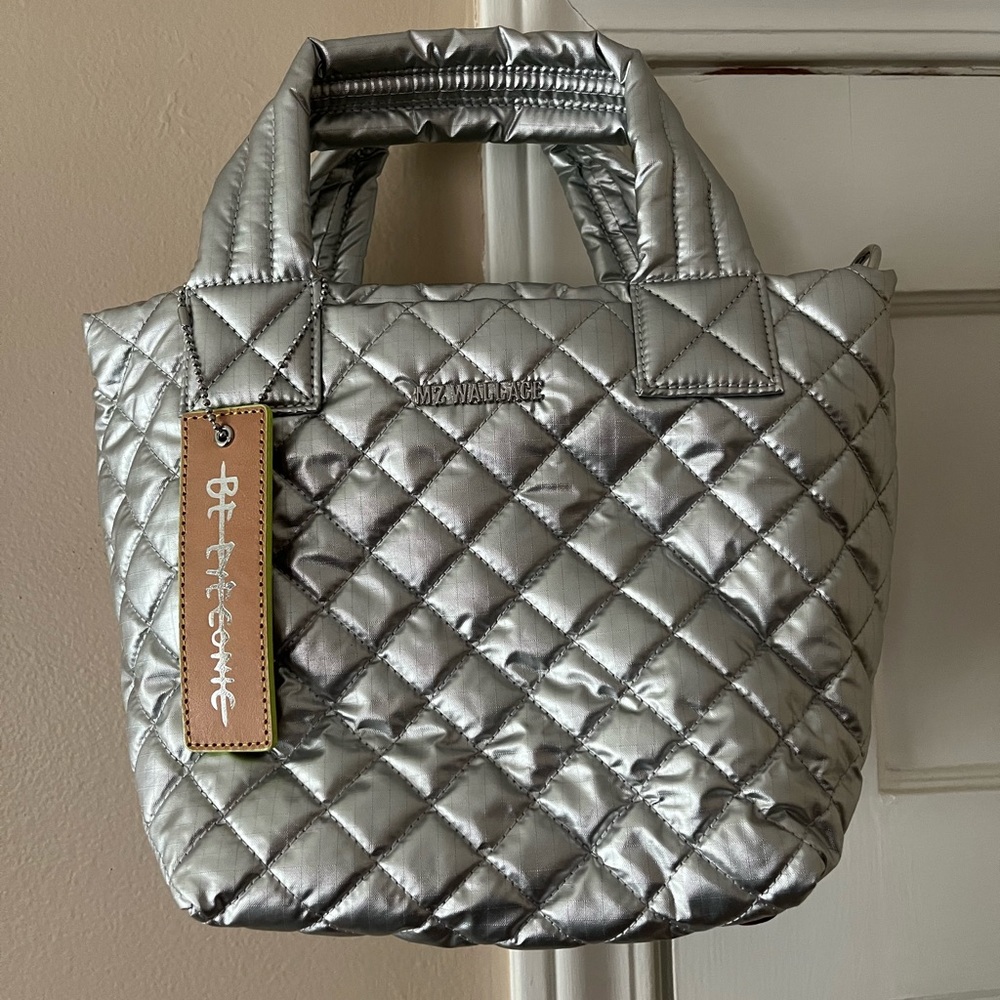 MZW x BeEyeConic Tin Metallic Mini Metro Tote Deluxe